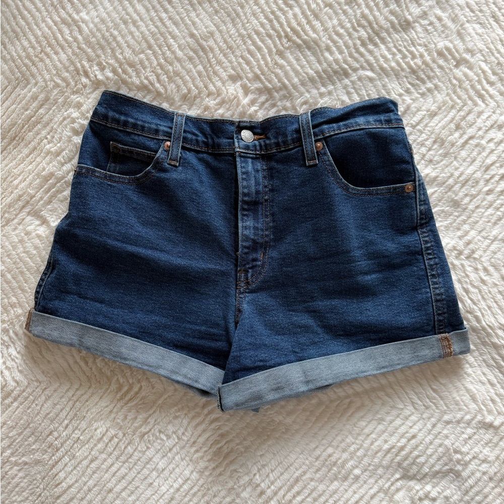 Levi's Dark Blue Jean Shorts